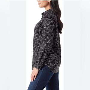 Black Polka Dot Blouse